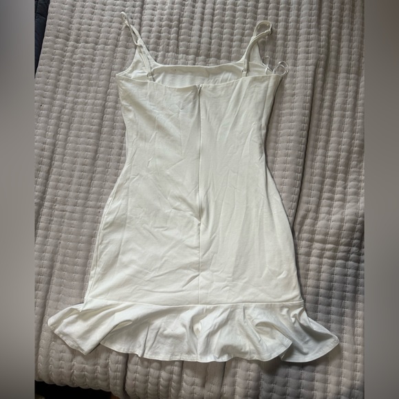 Ruffle bottom white princess Polly dress - Picture 3 of 3